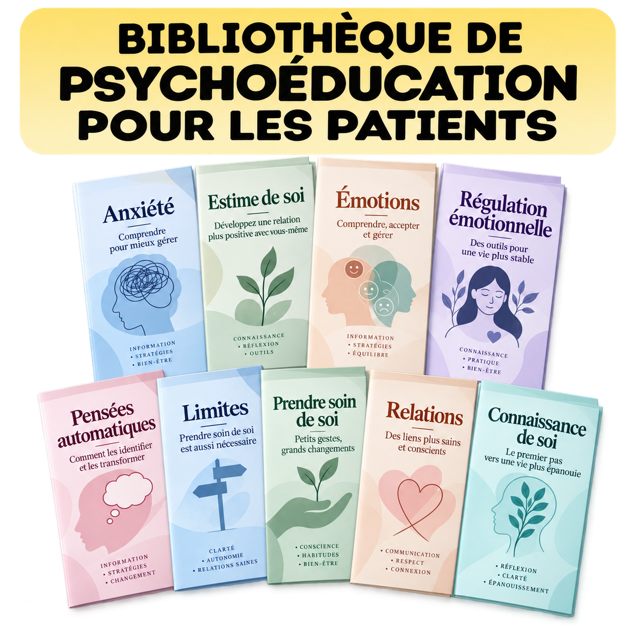 Couverture de la bibliothèque de psychoéducation